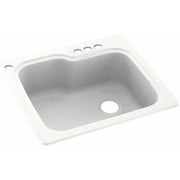 Swan Solid Surface Kitchen Sink 25" x 22" with 4 Faucet Holes