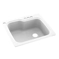 thumbnail image 1 of Swanstone KS02522SB 010 4 4 Hole Solid Surface Kitchen Sink 25 x 22 White, 1 of 1