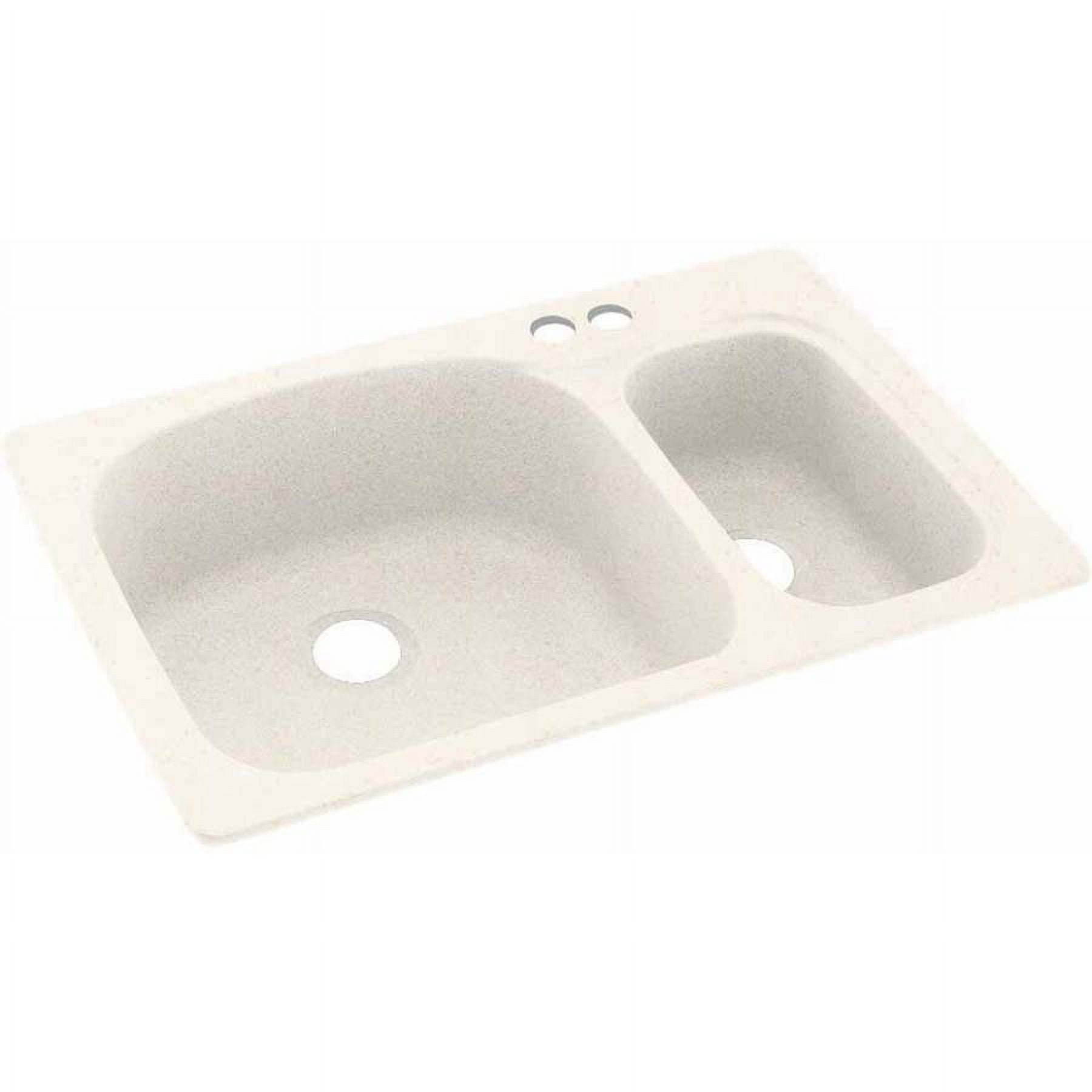Swan Solid Surface Kitchen Sink (33" x 22") with 2 Faucet Holes