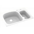 thumbnail image 1 of Swan Solid Surface Kitchen Sink (33" x 22") with 2 Faucet Holes, 1 of 1