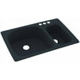 thumbnail image 1 of Swan Solid Surface Kitchen Sink (33" x 22") with 3 Faucet Holes, 1 of 1