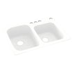 thumbnail image 1 of Swanstone KS03322DB 010 4 4 Hole Solid Surface Kitchen Sink 33 x 22 White, 1 of 1