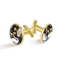 thumbnail image 1 of Swan Stainless Steel Cufflink Set for Dress Shirts - for Formal Events, 1 of 6
