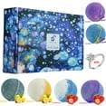 thumbnail image 1 of Swan Star 12 Count Bath Bombs With 2PC Rings Essential Oils Bath Bomb Shower Ball Deep Skin Moisture, 1 of 12