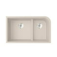 thumbnail image 1 of Swan Surfaces 33'' L x 22'' W Double Basin Undermount Kitchen Sink, 1 of 4