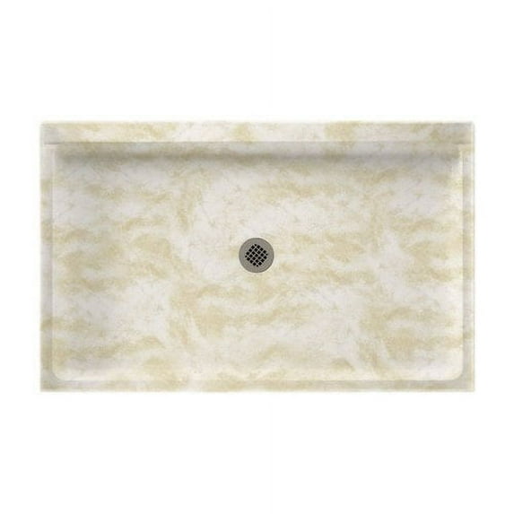 Swan Surfaces Single Threshold Shower Base with Fit-Flo Drain