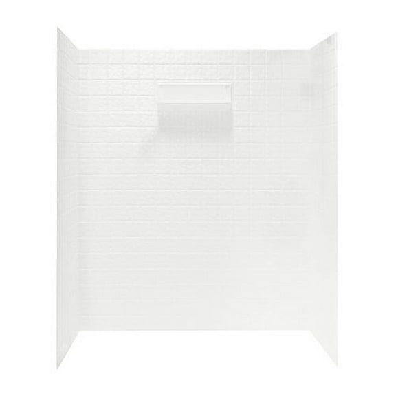 Swan Surfaces Veritek Swan Tile 65'' x 36'' Three Panel Shower Wall Kit