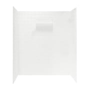 Swan Surfaces Veritek Swan Tile 65 x 36 Three Panel Shower Wall Kit