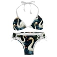 thumbnail image 1 of Swan Swimsuit Bikini Set with Detachable Sponge and Adjustable Strap, Two-Pack, for Beach and Pool Parties, 1 of 6