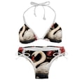 thumbnail image 1 of Swan Swimsuit Women Bikini Sets, Detachable Sponge Adjustable Strap Swim Suits, Two-Pack- Beachwear Pool Party Summer Vacation, 1 of 6