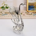 thumbnail image 1 of Swan-Themed Stainless Steel Tableware Set - Coffee Spoons & Fruit Forks with Storage Rack, Elegant Dessert Utensils, Perfect Gift for Home/Kitchen,D,3*2*6.1in, 1 of 5