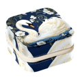 thumbnail image 1 of Swan Travel Portable Square Decorative Box with Necklace Holder and Jewelry Organizer - Ideal for Rings, Earrings, Necklaces, Bracelets - Suitable for Girls and Women, 1 of 6