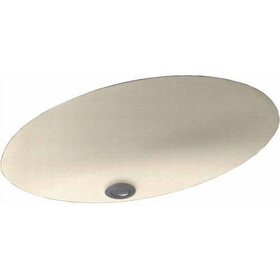 Swan UL-1913-010 Swanstone 16" x 6.25" Undermount Oval Bathroom Sink with Overflow, Available in Various Colors