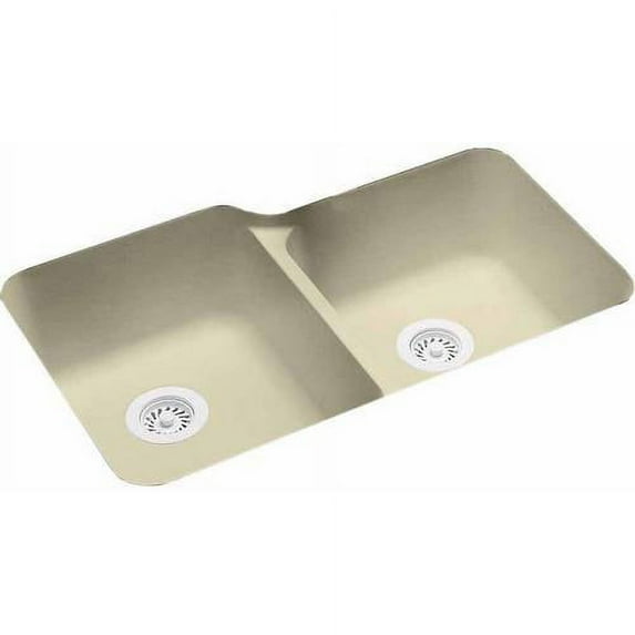 Swan US-3015-010 33" x 21.25" Swanstone Double-Basin Undermount Kitchen Sink, Available in Various Colors