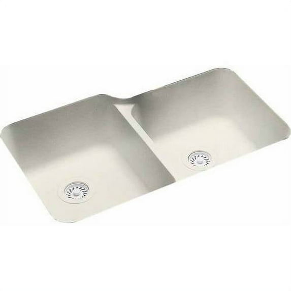 Swan US-3015-010 33" x 21.25" Swanstone Double-Basin Undermount Kitchen Sink, Available in Various Colors