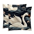 thumbnail image 1 of Swan with Unique Patterns - Set of 2 for Pillows Covers - Available in 16x16, 18x18, 20x20 Inches - Great for Throw Pillow Covers - Versatile for Various Occasions, 1 of 6
