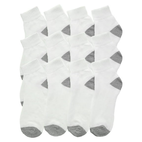 Swan Unisex Quarter Socks (12-Pairs)