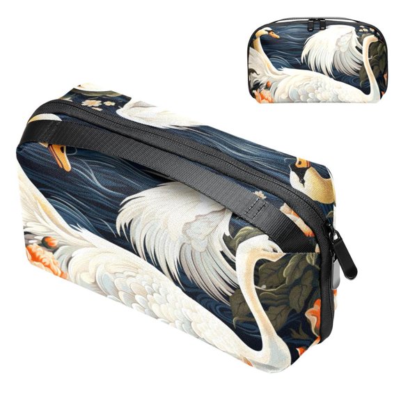 Swan Waterproof Oxford Cloth Storage Box for Electronic Devices - 5.9x9.44x3.14 Inches - Travel Organizer and Cord Organizer for Small Electronics - Easy to Use