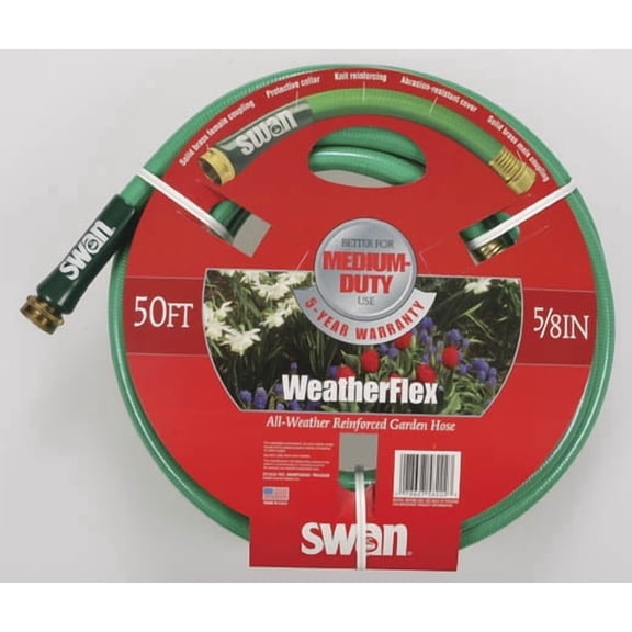 Swan WeatherFLEX Medium Duty Garden Hose, Green