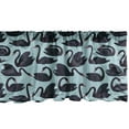 thumbnail image 1 of Ambesonne Swan Valance Pack of 2, Long Necked Aquatic Bird, 54"X18", Pale Blue Dark Blue, 1 of 4