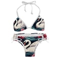 thumbnail image 1 of Swan Women's Swimsuit Bikini Set, Detachable Sponge, Adjustable Strap, Two-Pack, Beach & Pool Ready, 1 of 6