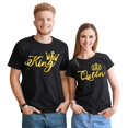 thumbnail image 1 of King and Queen Matching Shirts for Couples Love - Valentine's Day T-Shirt for him and her Personalized Matching Couples, 1 of 10