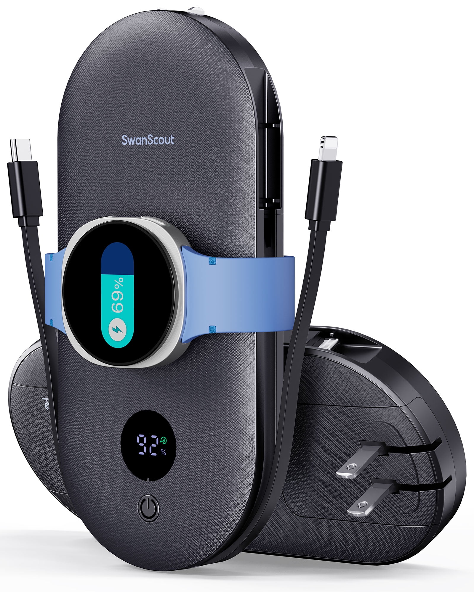 SwanScout 10000mAh Power Bank for Samsung Watch and Phone