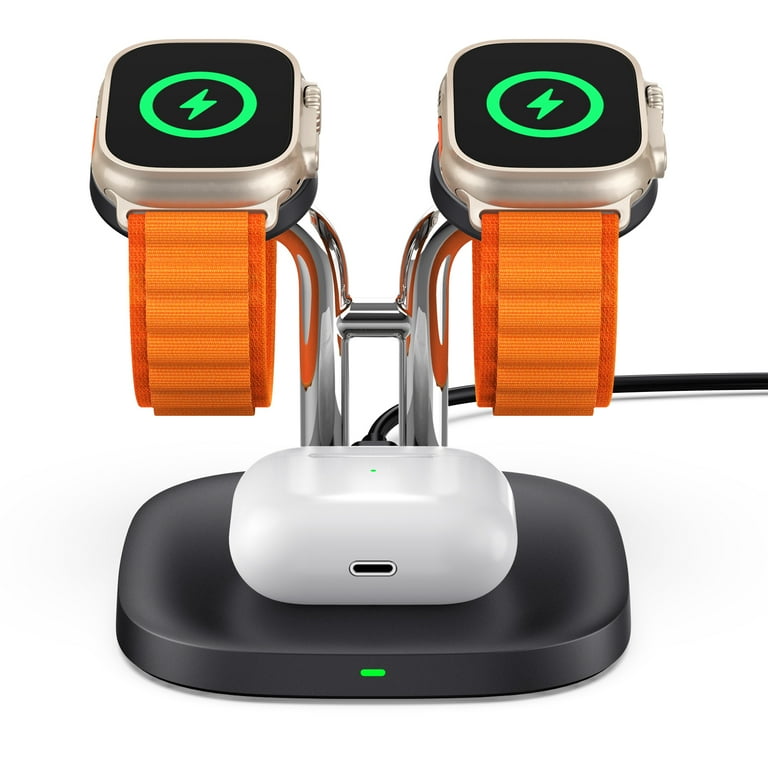 Dual apple watch charging stand hot sale