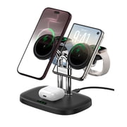 SwanScout 5-in-1 Magnetic Charger for iPhone 18 Pro Max/18 P/Duo/17/Air/16/15/14/13 Series, Dual Phone & Dual Apple Watch Charger, for Apple Watch Ultra/11-7 Series, Airpods Pro 3, SwanScout 902M