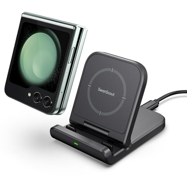 SwanScout Portable Wireless Charging Stand for Galaxy Z Flip, Foldable