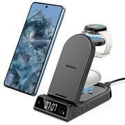 SwanScout Wireless Charging Station for Google Pixel Watch, Travel Portable Wireless Charger for Google Pixel 8 Pro/8/Fold/7A/7 Pro/7/6/6 Pro/5, Google Pixel Watch, Pixel Buds Pro