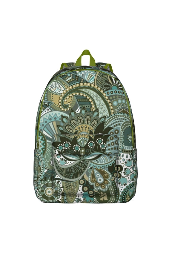 Swanky Paisley Backpack - Boho Glamour for Those Who Shine, Metal Hardware for Durability, Fancy Gift for a Trendsetter
