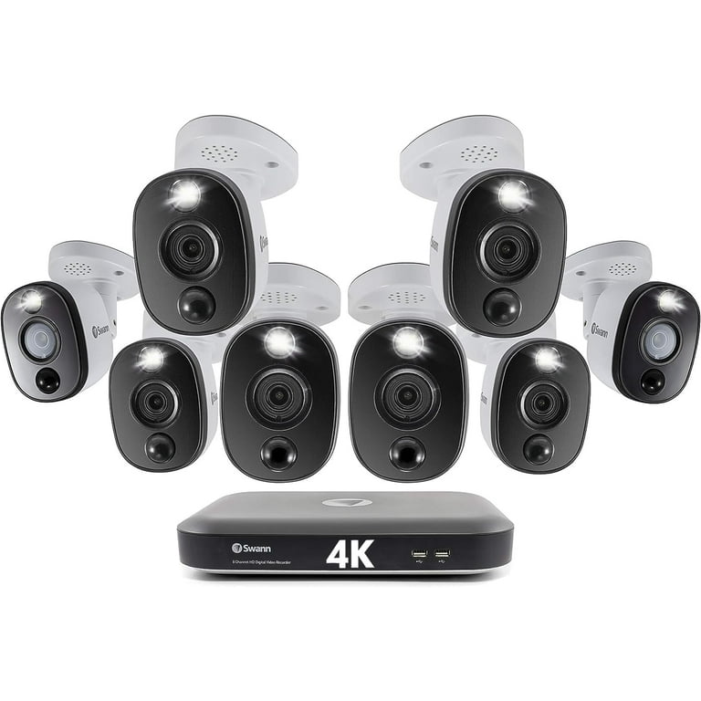 DVR-5580 16-Channel 4K 2TB Security Camera System with Eight 4K Wired Bullet Cameras DVR-5580 16-Channel 4K 2TB Security Camera System with Eight 4K Wired Bullet Cameras