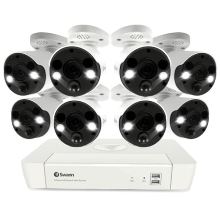 Swann 8 Camera 8 Channel 4K Ultra HD White NVR Security System