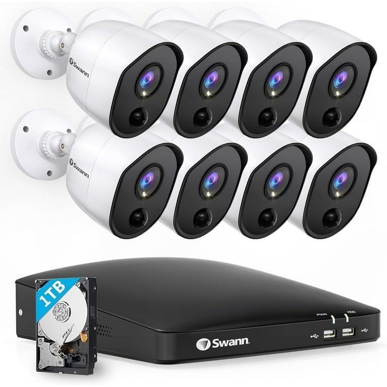 DVR-4580 16-Channel 1080p 1TB DVR Security Camera System with Twelve 1080p Wired Bullet Cameras DVR-4580 16-Channel 1080p 1TB DVR Security Camera System with Twelve 1080p Wired Bullet Cameras