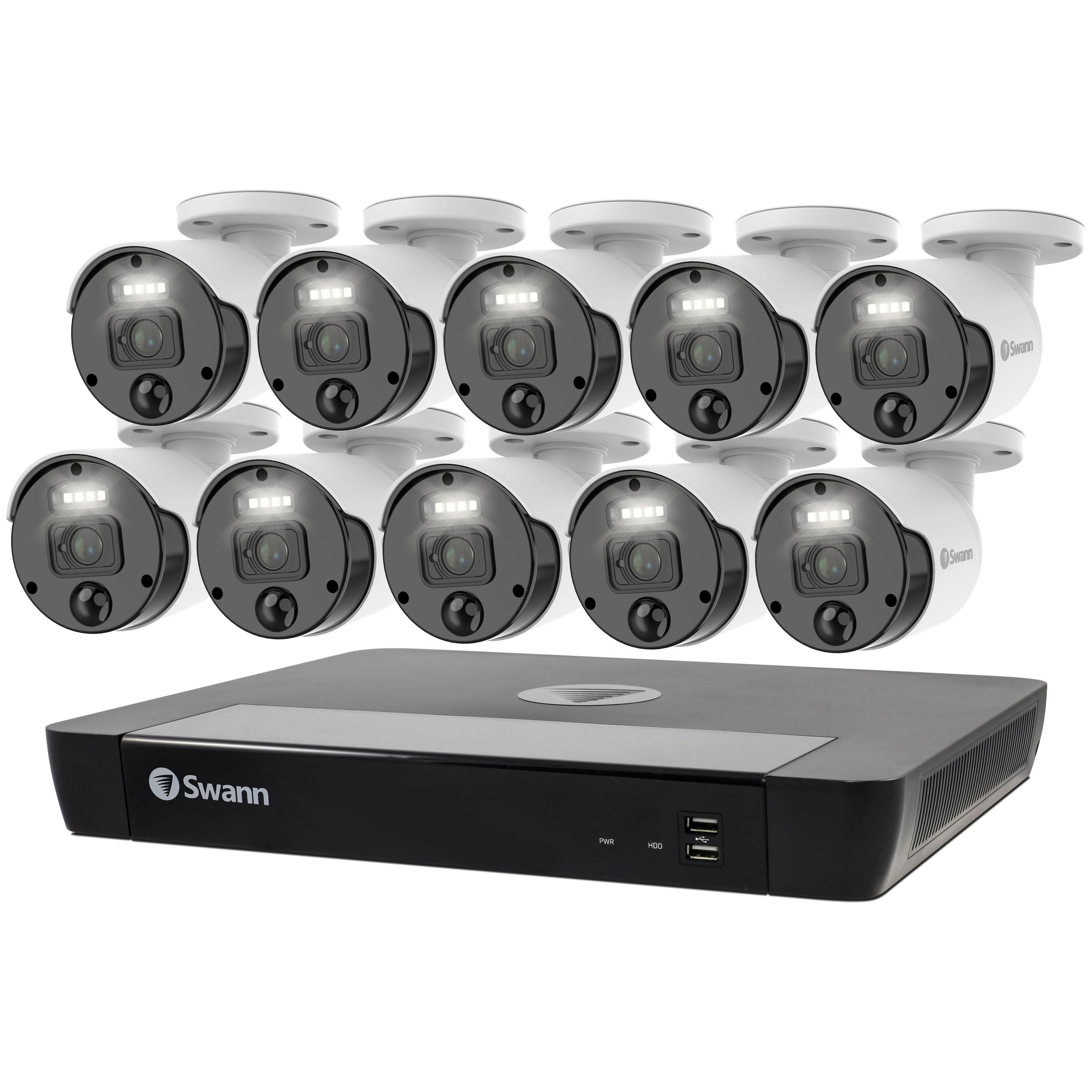 Swann Master-Series Wired 4K HD Outdoor 10 Camera 16 Channel NVR