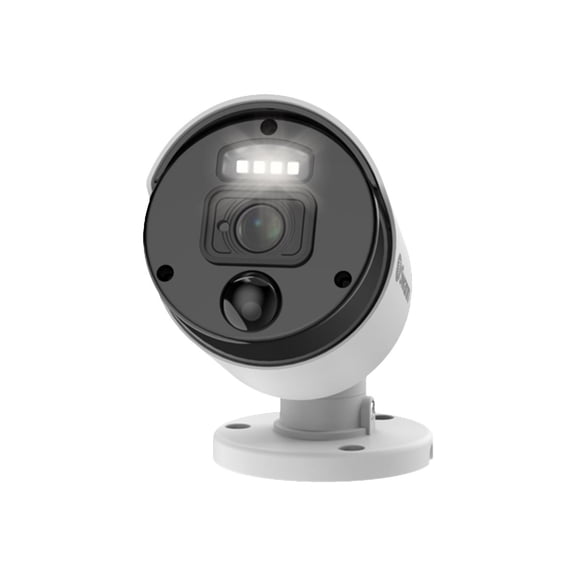 Restored Swann Add-On NVR Master Series Bullet Security Camera with 4K Ultra HD Video, Indoor or Outdoor Design, Dusk to Dawn Color Night Vision Plus True Detect Heat and Motion Detection