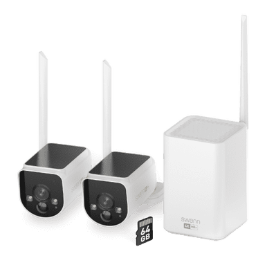 Swann MaxRanger4K Solar 2 Camera Security System with Longest Range Wireless