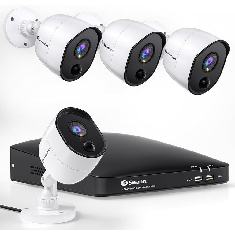 【超ポイント祭?期間限定】 Swann Vision Night with System Security DVR HD Full 1080p 防犯カメラ
