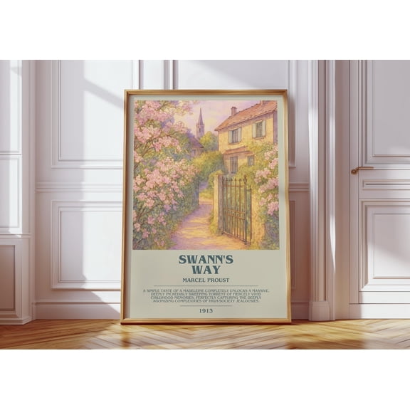 Swann'S Way By Marcel Proust Classic Literature Literary Wall Art Refined Edition Poster , Poster Print Only