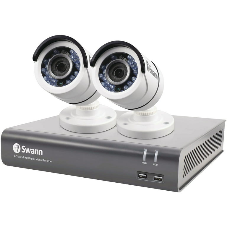 Swann Smart Security System 1080P 4カメラ Swann Wi-Fi 1080P 4 Channel 2 Camera Wi-Fi NVR Security