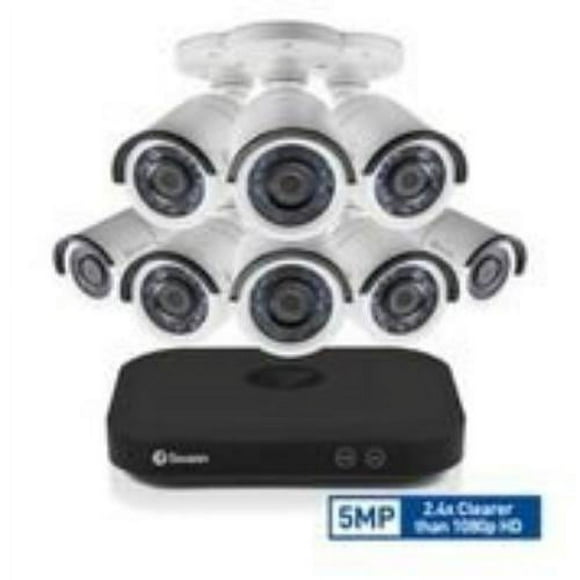 Swann SWDVK-8HD5MP8-US 8-Channel HD5MP Series 5-Megapixel DVR with 2TB HD & 8 Bullet Cameras