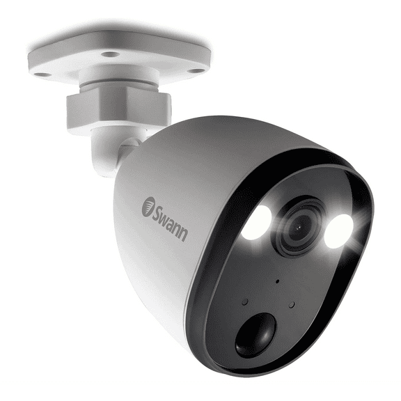 Pre-Owned Swann SWIFI-SPOTCAM 1080p Spotlight Outdoor Wireless Security Camera - White