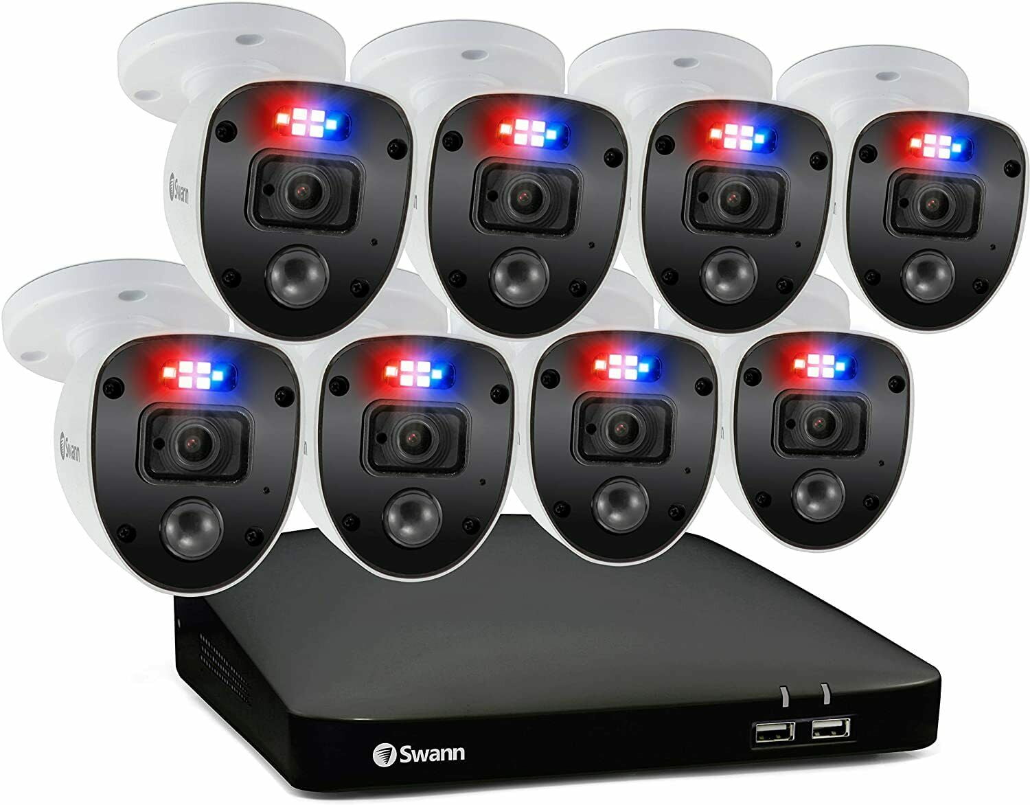 Swann Smart Security System 1080P 4カメラ Swann 1080p Full HD DVR Security System with Night Vision