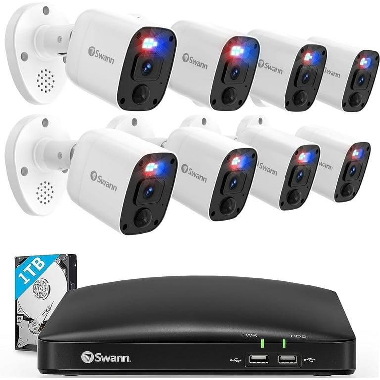 Swann 4K Ultra HD DVR Security System with 8 SwannForce