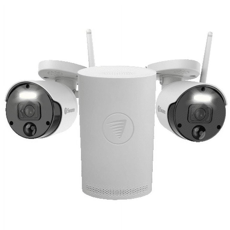 Swann Smart Security System 1080P 4カメラ Swann Wi-Fi 1080P 4 Channel 2 Camera Wi-Fi NVR Security