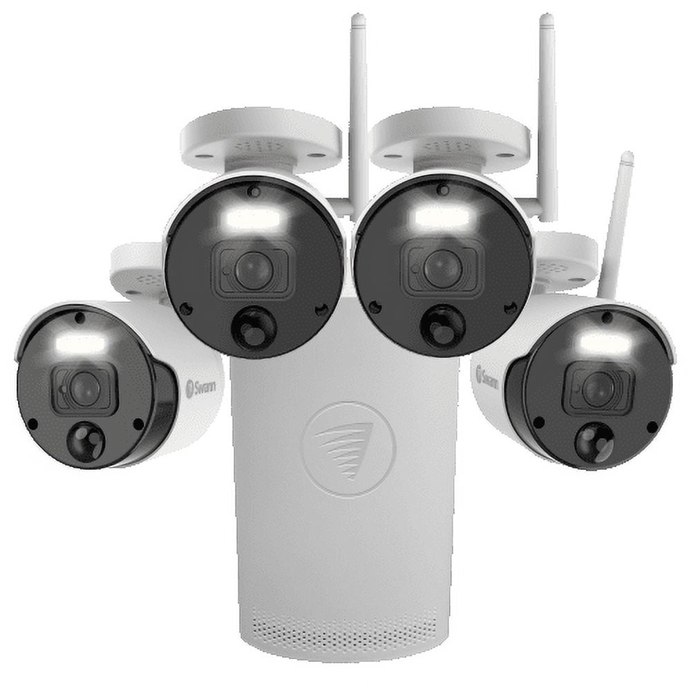 Swann Swann Wi-Fi 1080P 4 Channel 4 Camera Wi-Fi NVR Security System, 1TB HD, 4 Indoor/Outdoor Cameras, Powered Wi-Fi Surveillance CCTV, Heat & Motion Detection