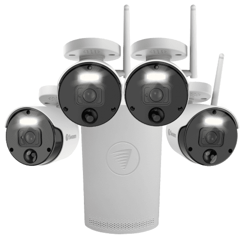 Swann Swann Wi-Fi 1080P 4 Channel 4 Camera Wi-Fi NVR Security System, 1TB HD, 4 Indoor/Outdoor Cameras, Powered Wi-Fi Surveillance CCTV, Heat & Motion Detection
