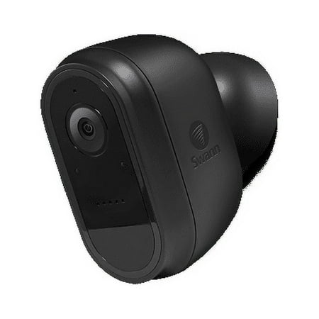 Swann - Indoor/Outdoor 1080p Wi-Fi Wire-Free Surveillance Camera - Black