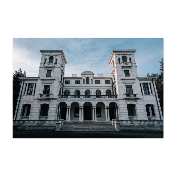 Swannanoa Palace No. 2 - Waynesboro Virginia Photography Architecture Vintage Travel Poster Scenic Cityscape Unframed Wall Art Print 20 x 28 inches